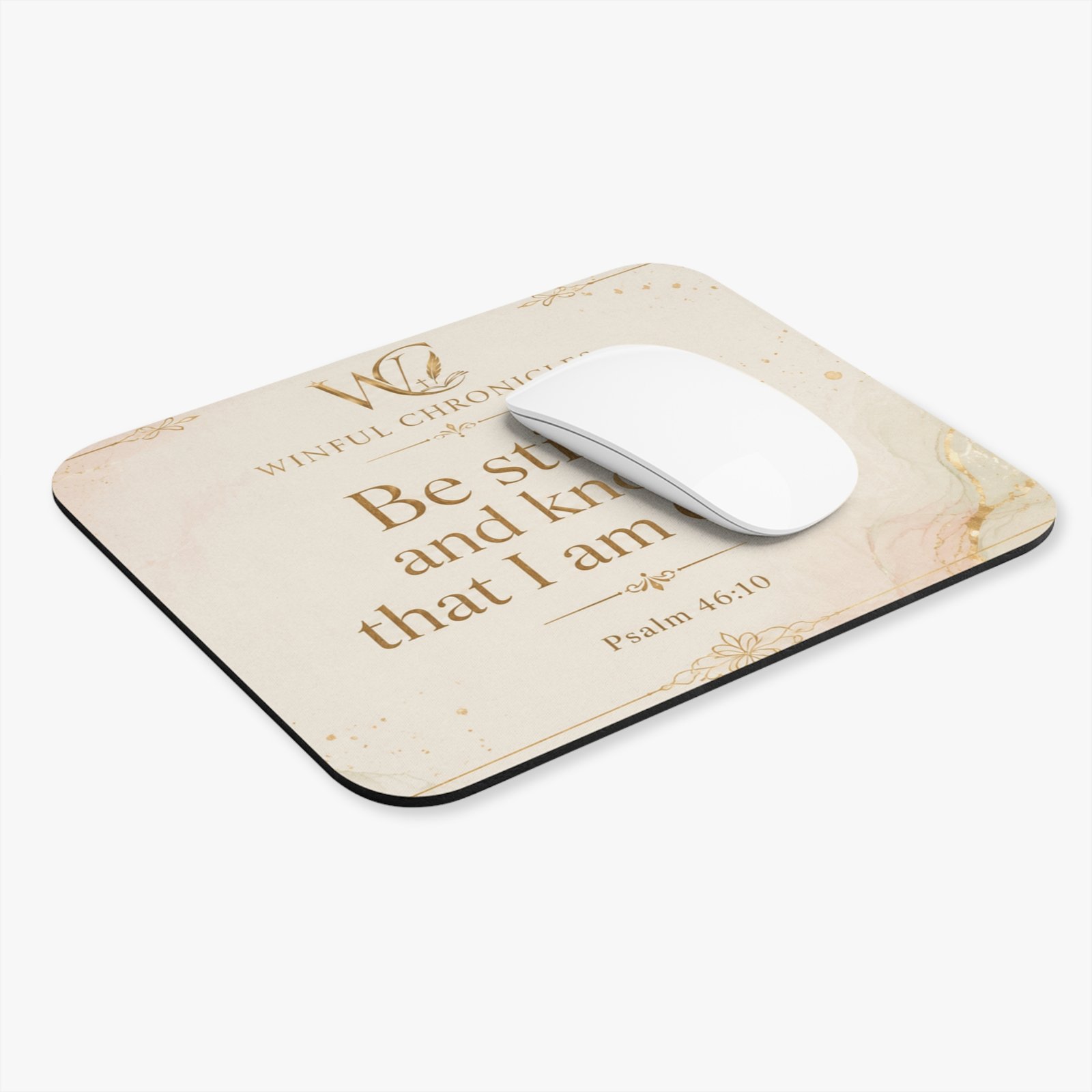 Be Still and Know Christian Mouse Pad - Image 3