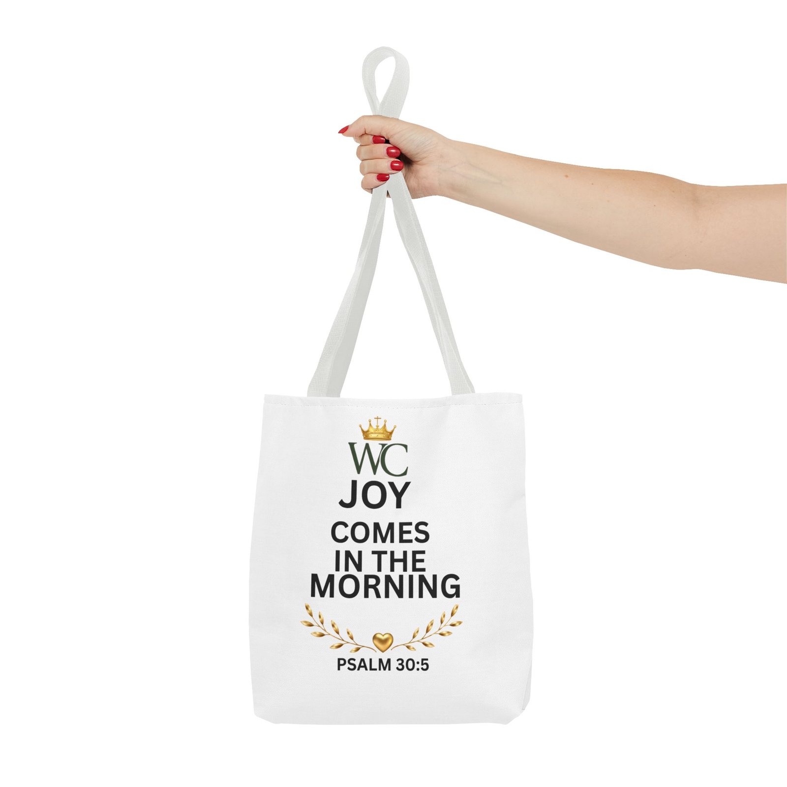 Joy Comes in the Morning Christian Tote Bag (AOP) - Image 12