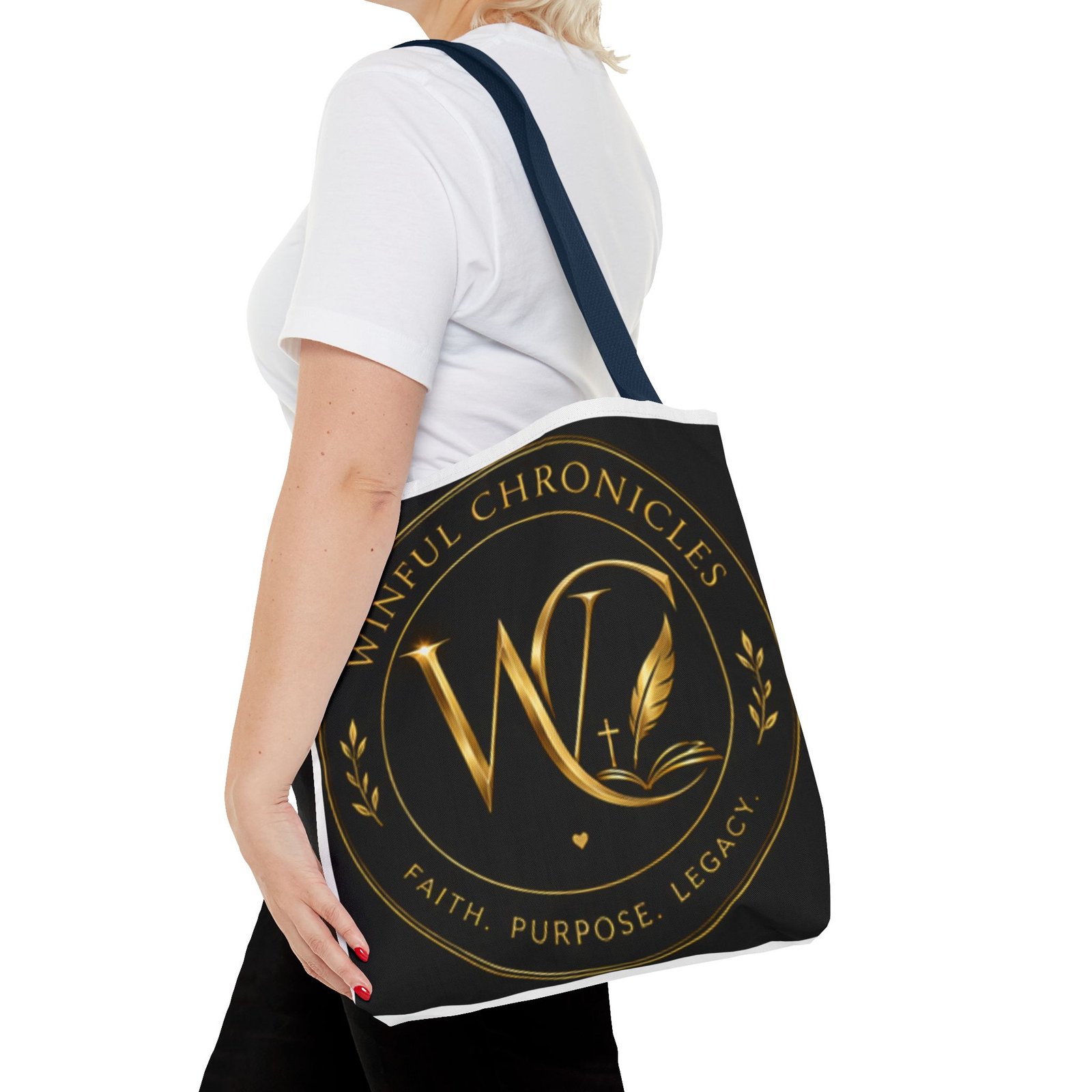 Winful Chronicles Signature Collection Tote Bag (AOP) - Image 55