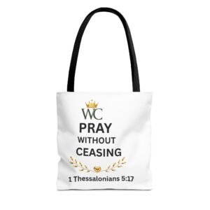 Pray Without Ceasing Tote Bag (AOP)