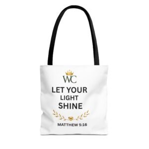 Let Your Light Shine Tote Bag (AOP)