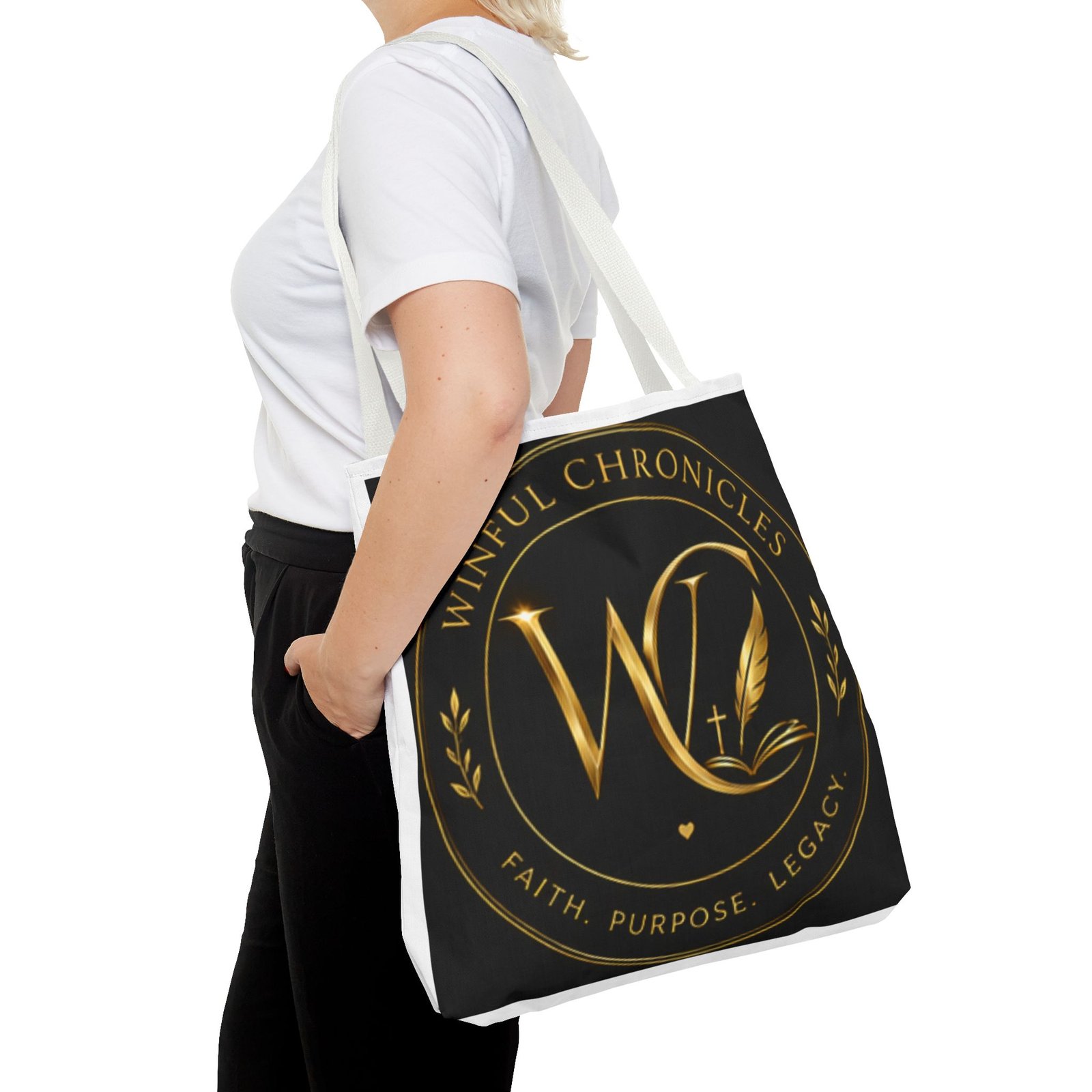 Winful Chronicles Signature Collection Tote Bag (AOP) - Image 35