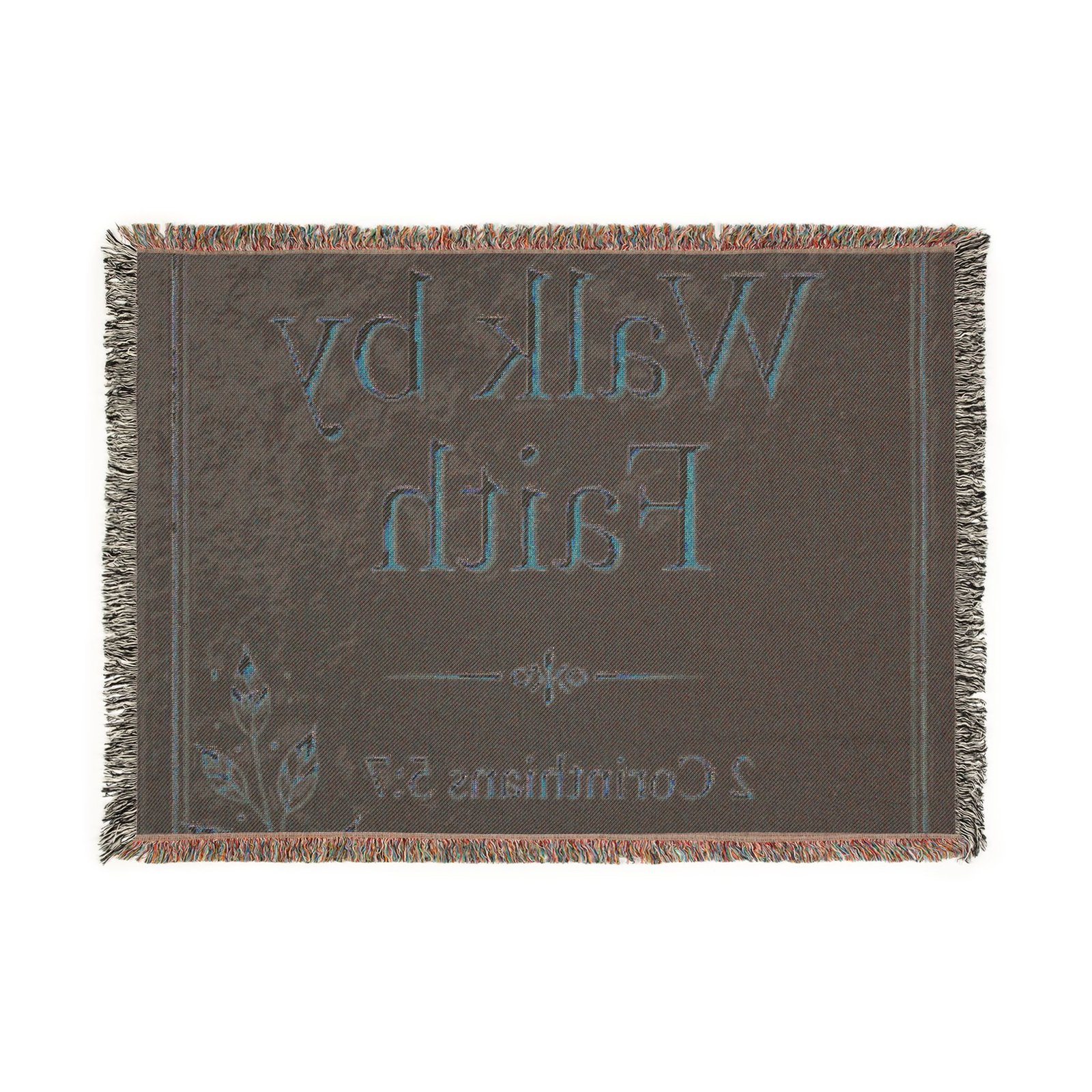 Walk by Faith Woven Throw Blanket - Image 3