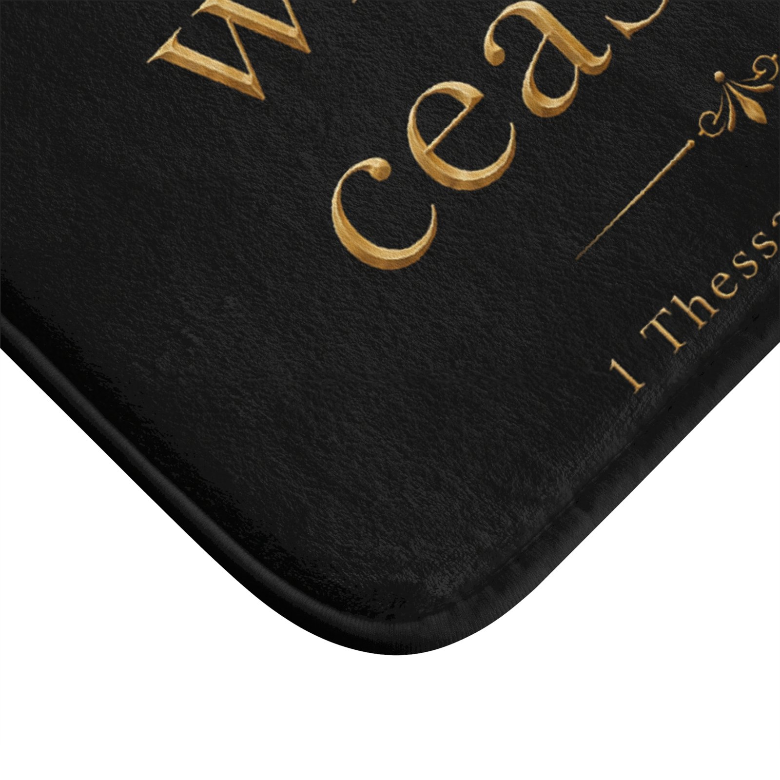 Pray Without Ceasing Christian Bath Mat - Image 3