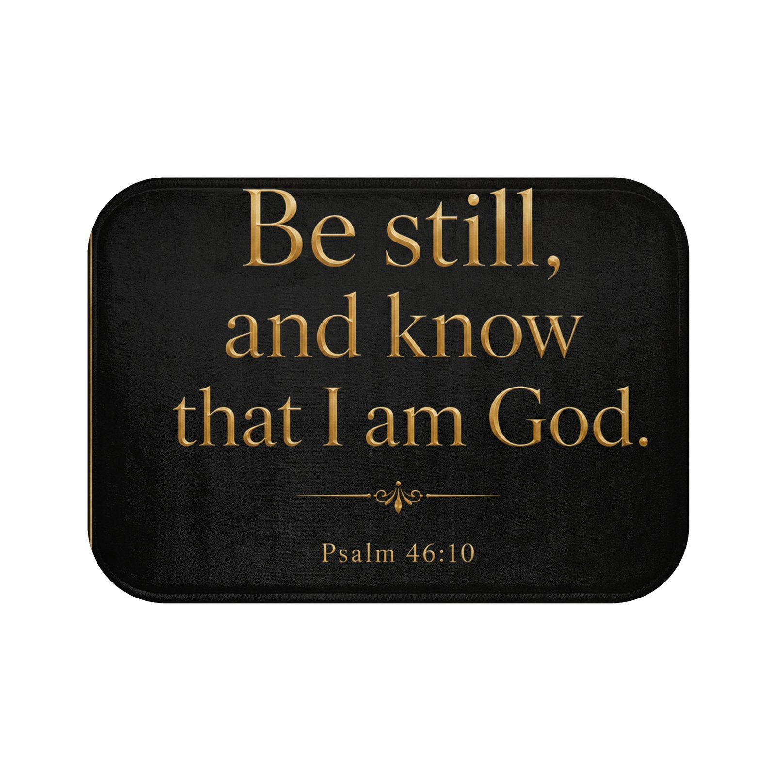Be Still Christian Bath Mat - Image 2