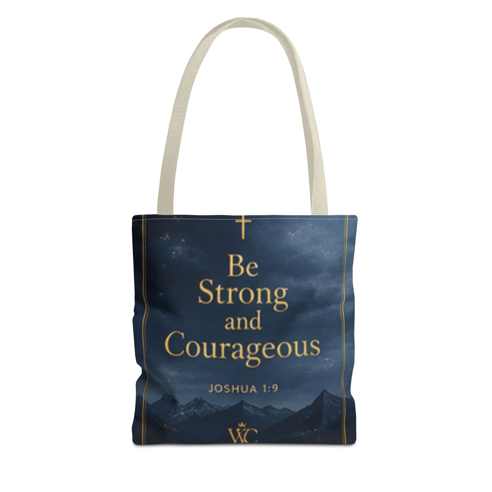 Be Strong and Courageous Tote Bag (AOP) - Image 13