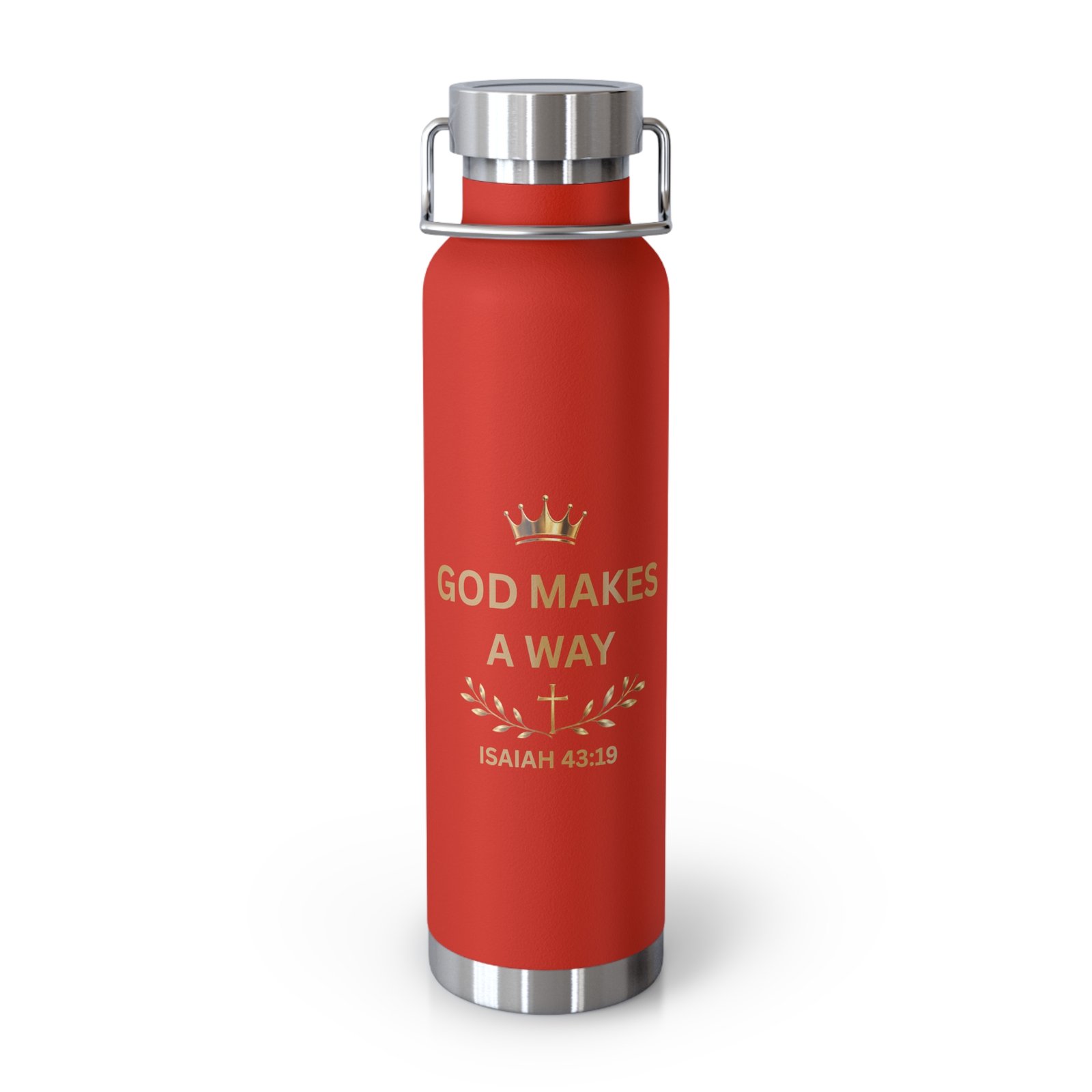 God Makes a Way Copper Vacuum Insulated Bottle, 22oz - Image 6