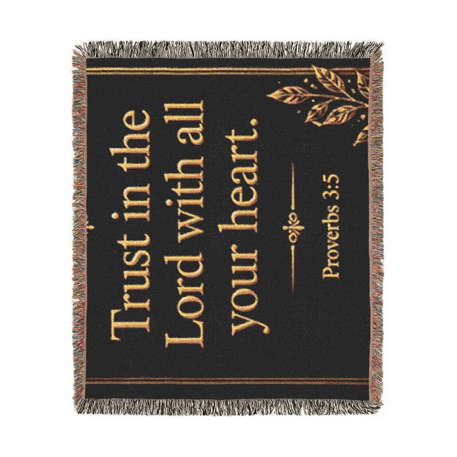 Trust in the Lord Woven Blanket - Image 7