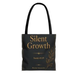 Silent Growth Christian Tote Bag (AOP)