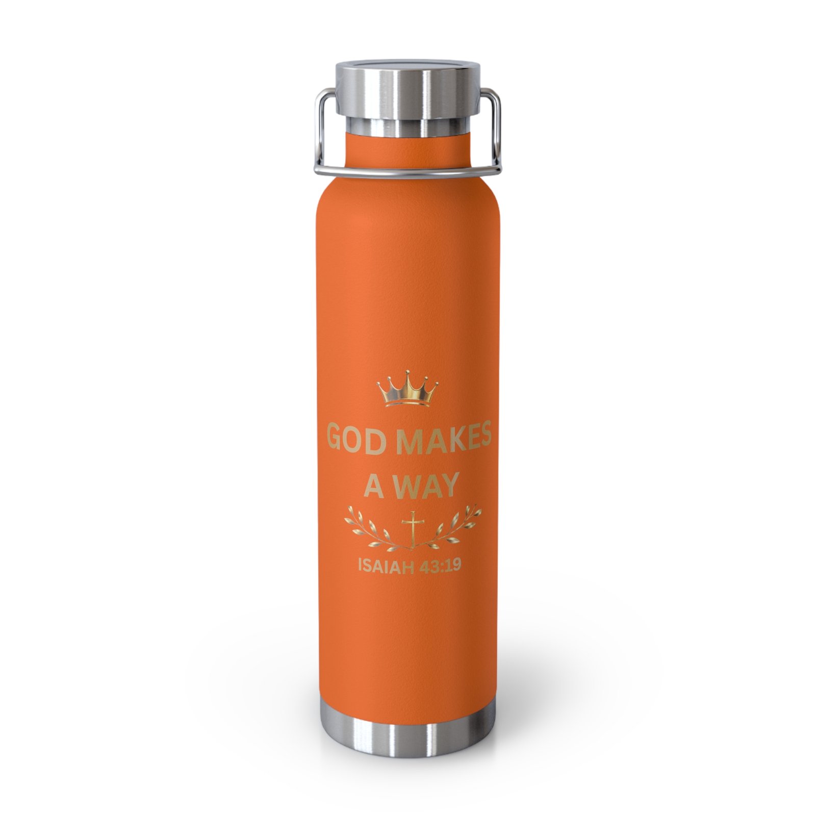 God Makes a Way Copper Vacuum Insulated Bottle, 22oz - Image 14