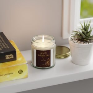 God Is Within Her Scripture Scented Candles Wax (4oz, 9oz)