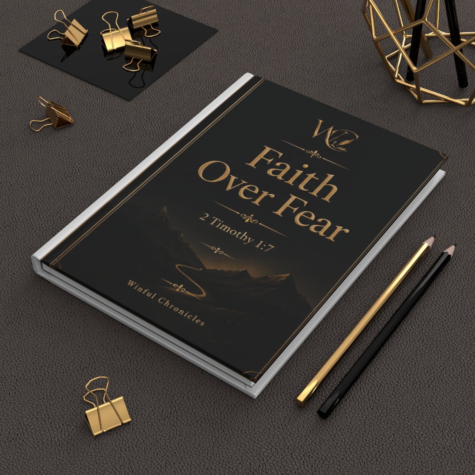 Faith Over Fear Christian Hardcover Journal Matte - Image 6