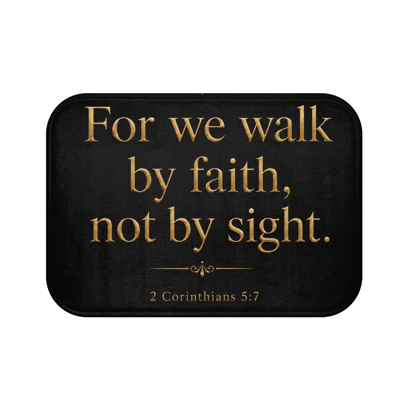 Walk by Faith Christian Bath Mat - Image 2