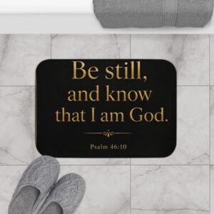 Be Still Christian Bath Mat