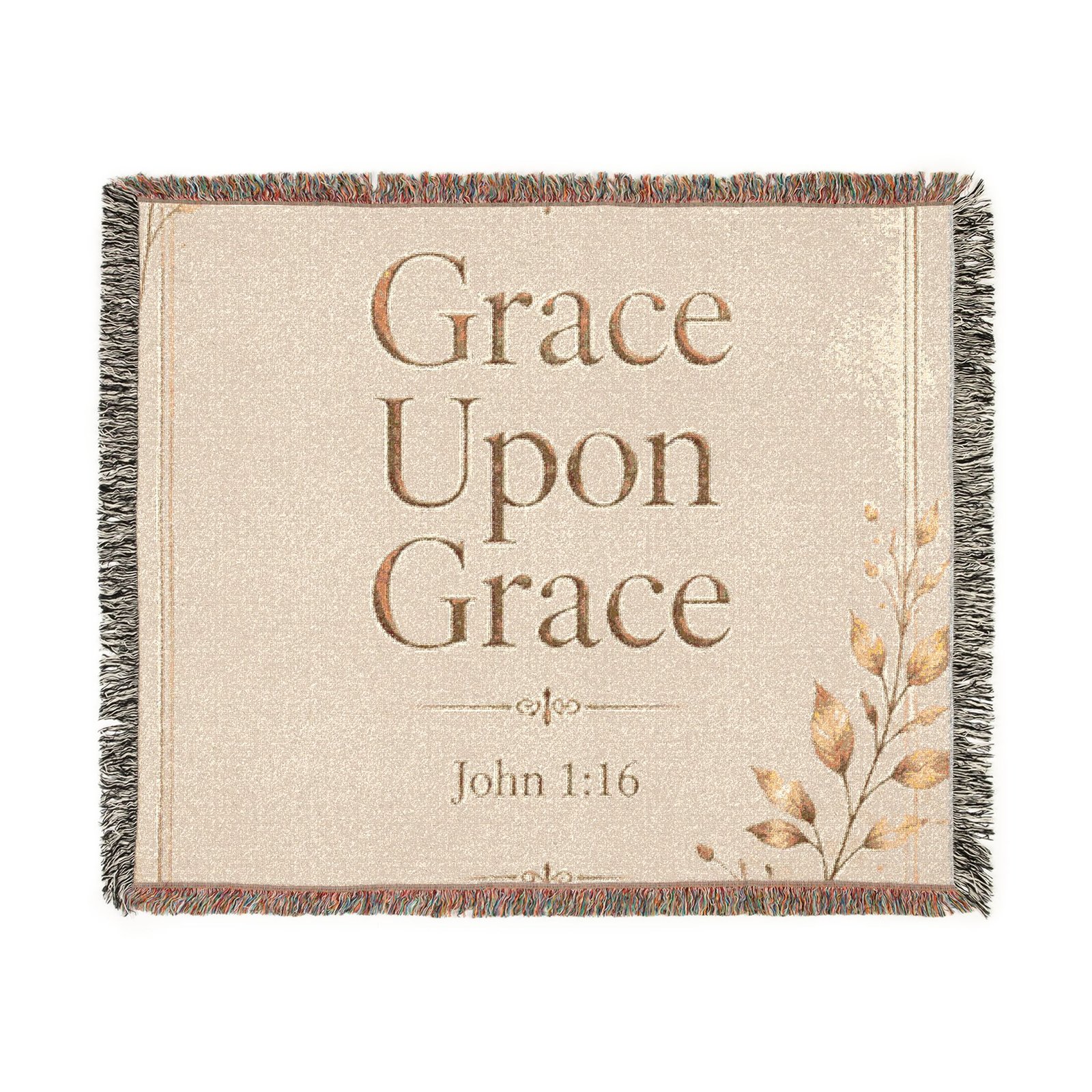Grace Upon Grace Woven Blanket - Image 6