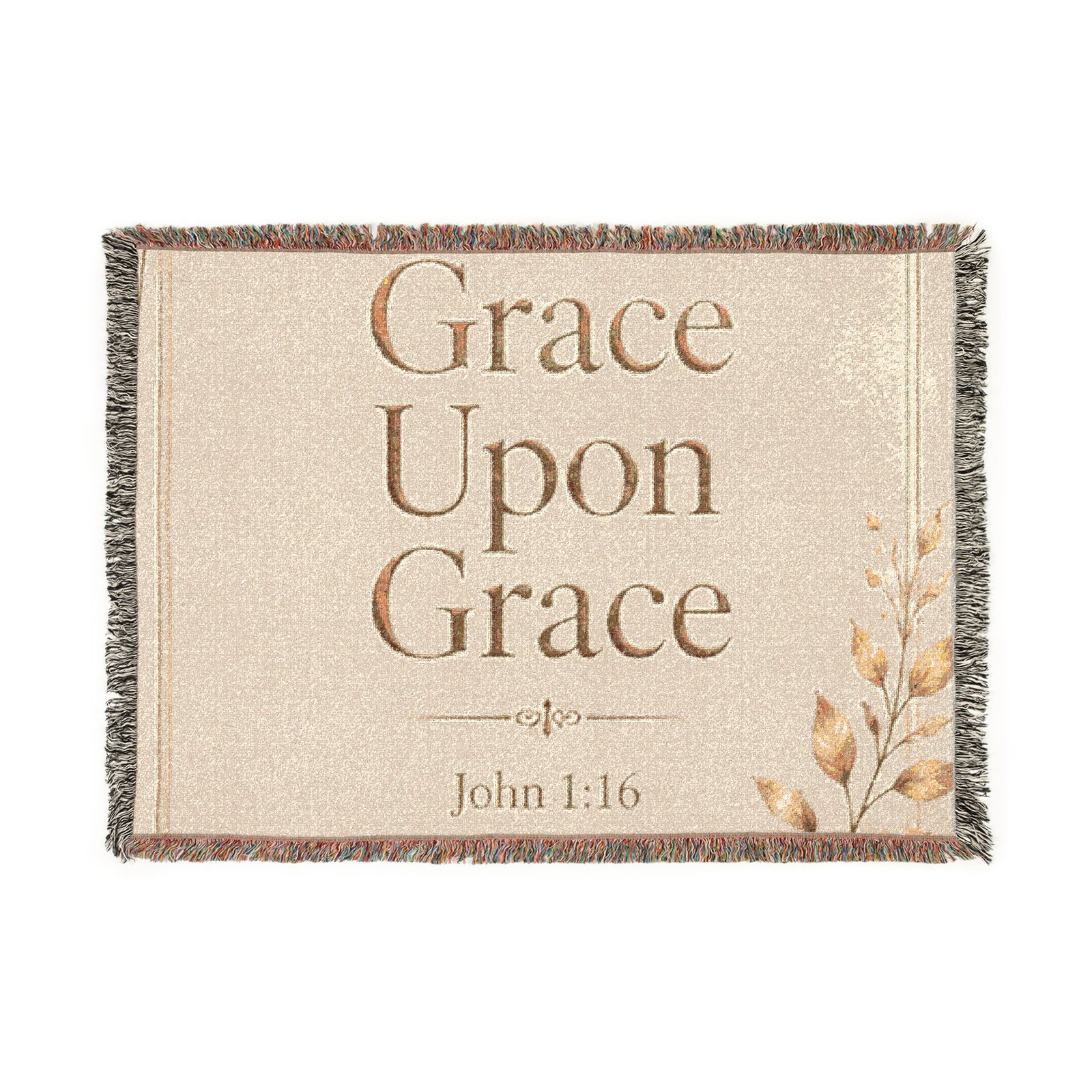 Grace Upon Grace Woven Blanket - Image 2