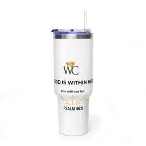 God Is Within Her Thermal Vacuum Tumbler