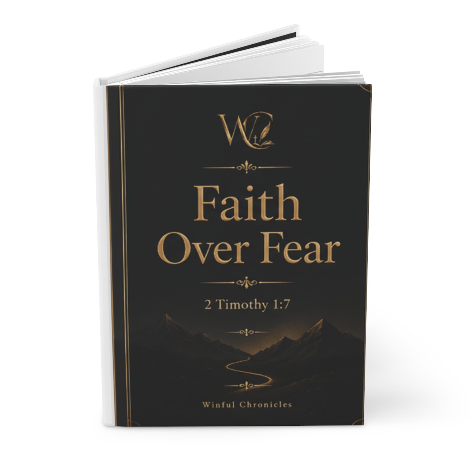 Faith Over Fear Christian Hardcover Journal Matte - Image 4