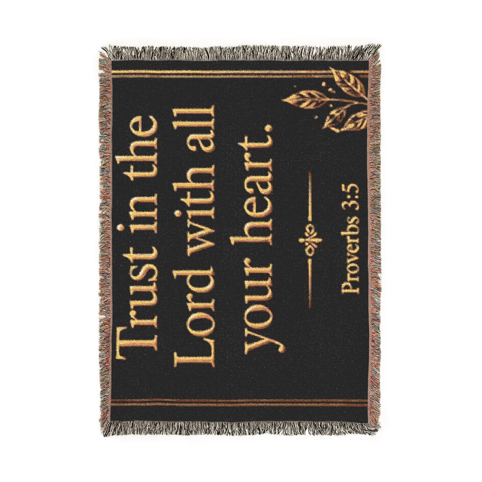 Trust in the Lord Woven Blanket - Image 5