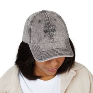 FAITH OVER FEAR Vintage Cap (Embroidery)