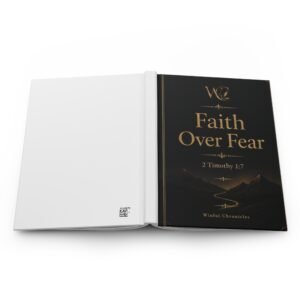 Faith Over Fear Christian Hardcover Journal Matte
