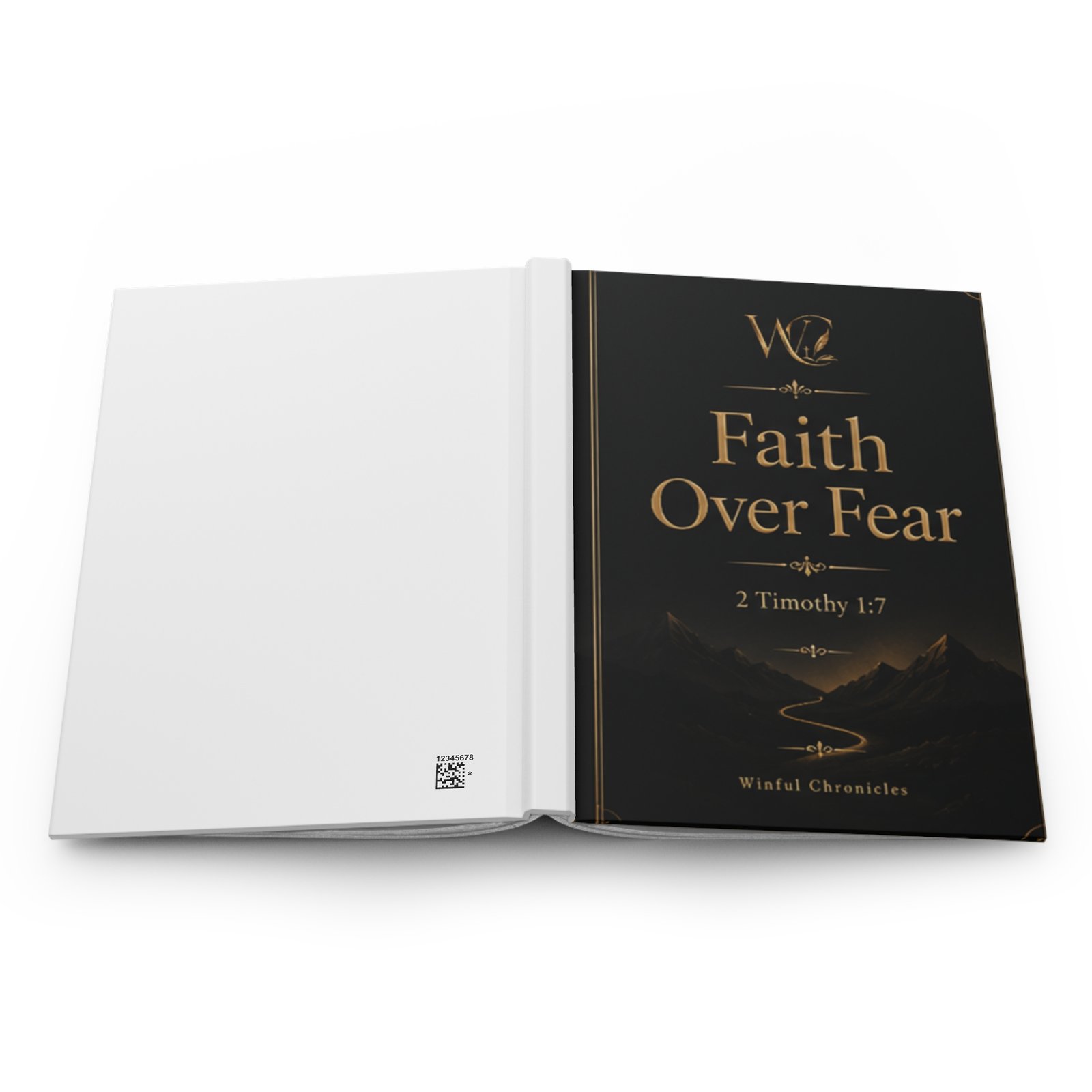 Faith Over Fear Christian Hardcover Journal Matte