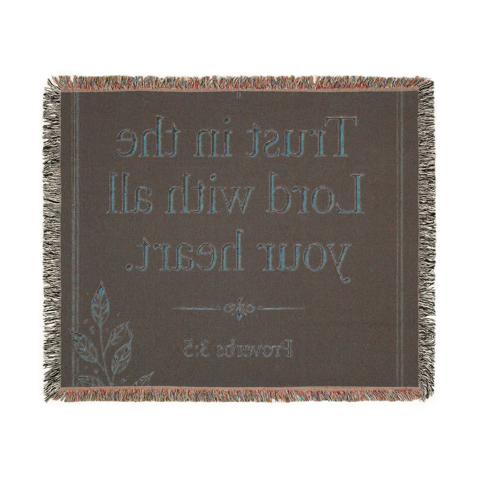 Trust in the Lord Woven Blanket - Image 8