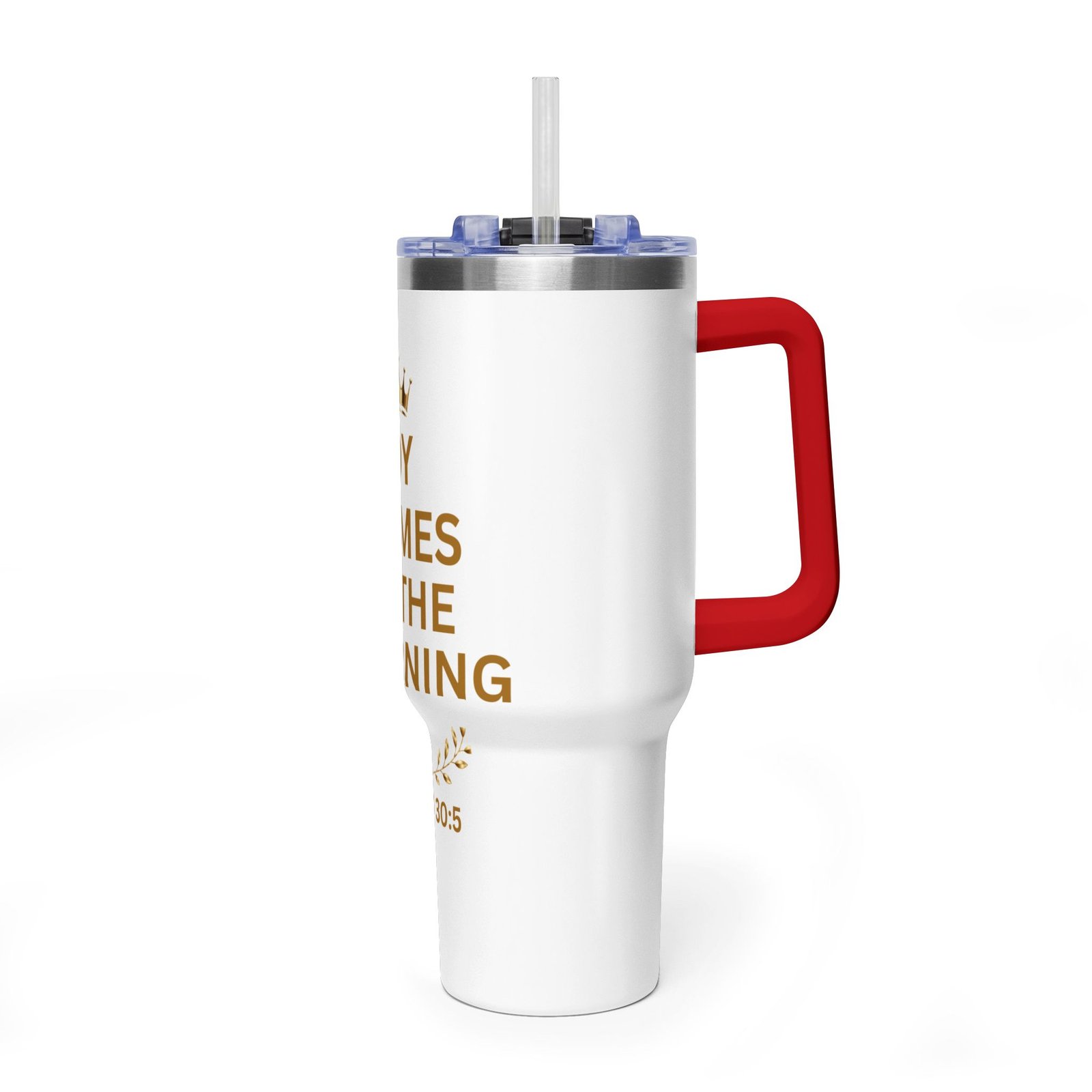 Joy Comes in the Morning Thermal Vacuum Tumbler - Image 8