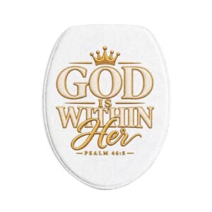 God Is Within Her - 3 Piece Bath Mat Set
