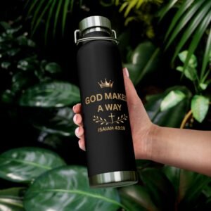 God Makes a Way Copper Vacuum Insulated Bottle, 22oz