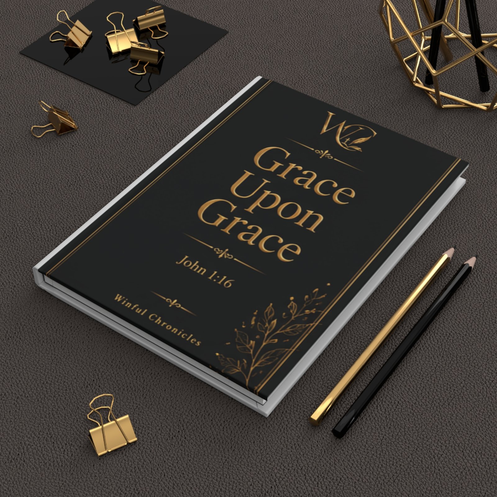 Grace Upon Grace Christian Hardcover Journal Matte
