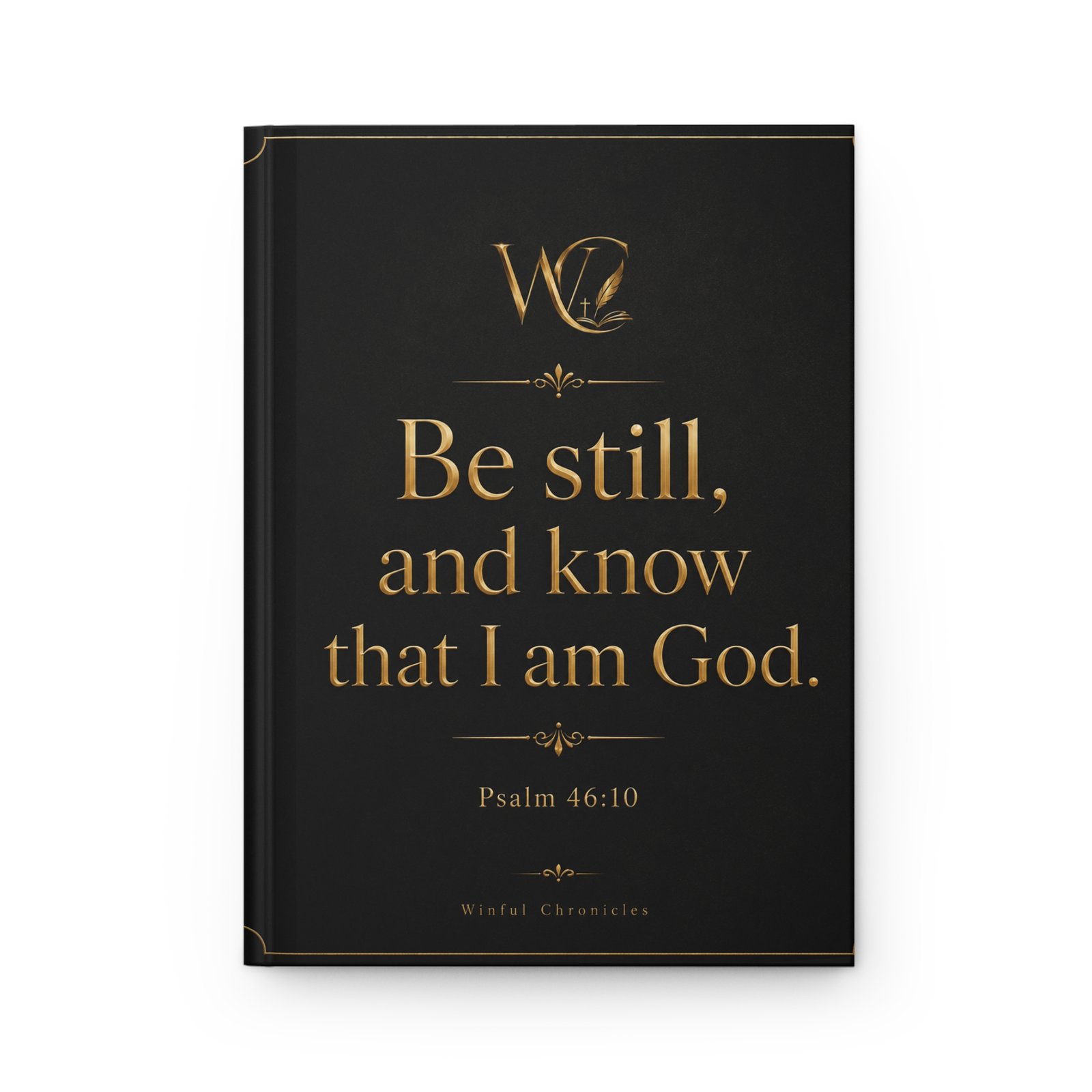 Be Still Christian Journal Hardcover Journal Matte
