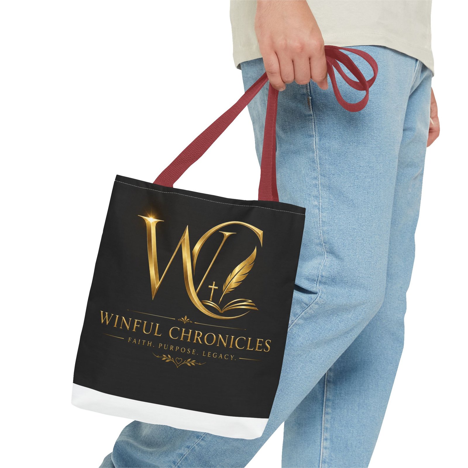 Winful Chronicles Signature Tote Bag (AOP) - Image 7