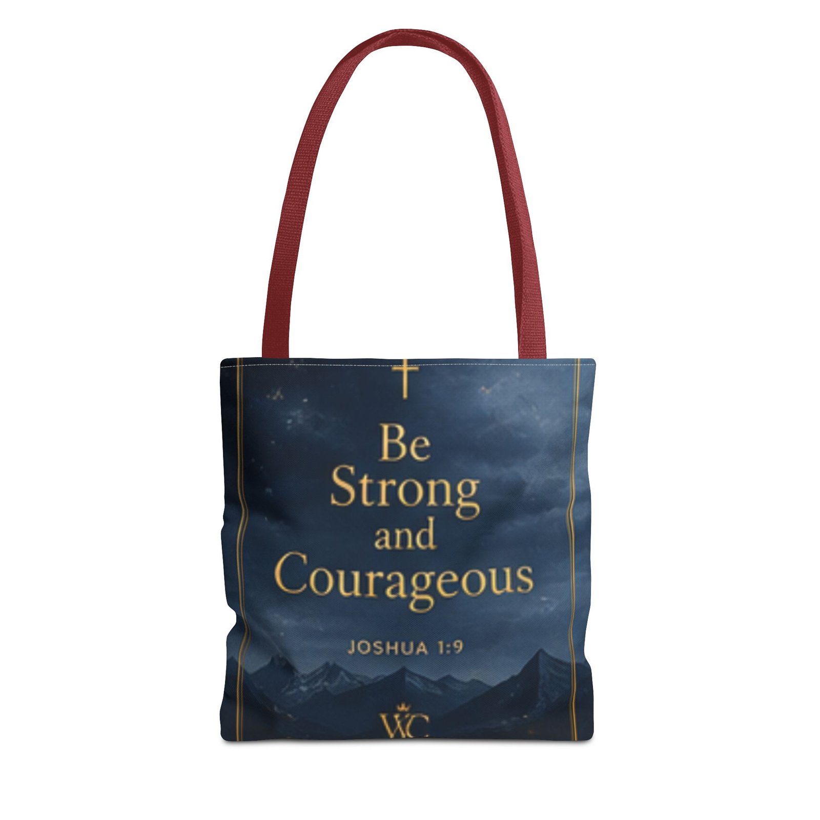 Be Strong and Courageous Tote Bag (AOP) - Image 5