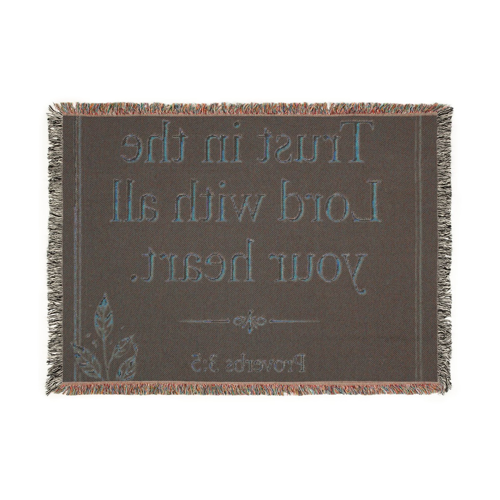 Trust in the Lord Woven Blanket - Image 3