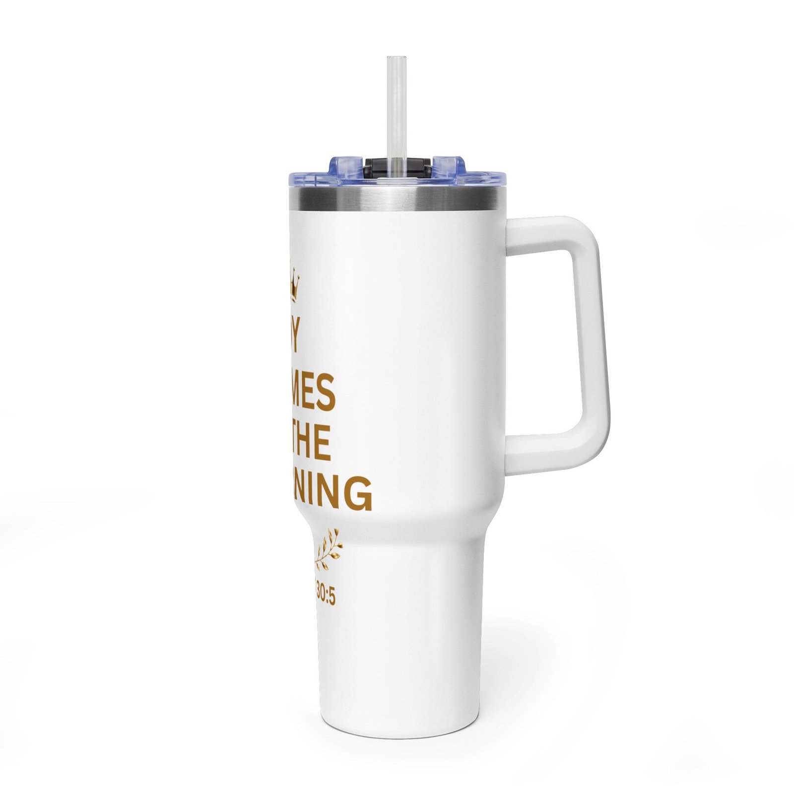 Joy Comes in the Morning Thermal Vacuum Tumbler - Image 4