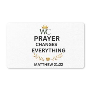 Prayer Changes Everything Polyester Doormat