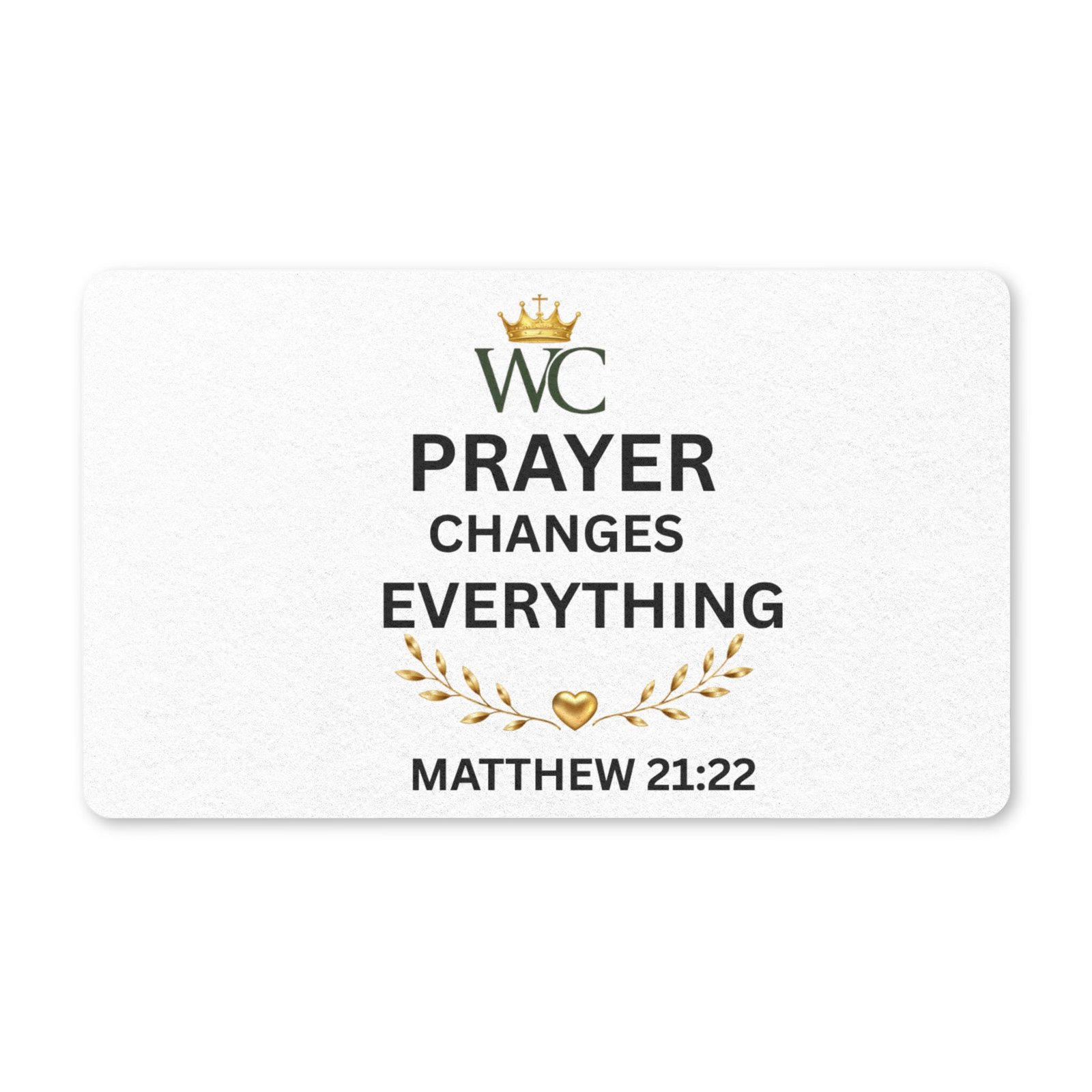 Prayer Changes Everything Polyester Doormat