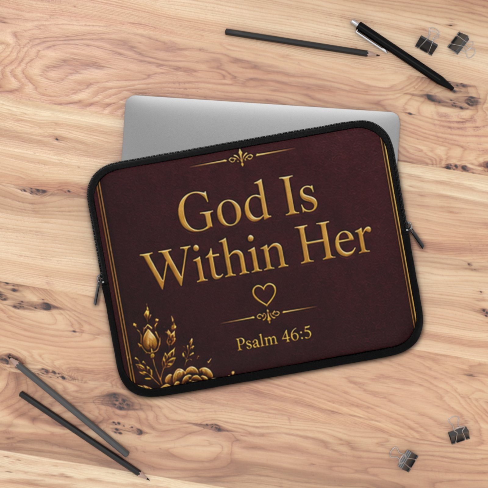 God Is Within Her Laptop Sleeve - Image 13