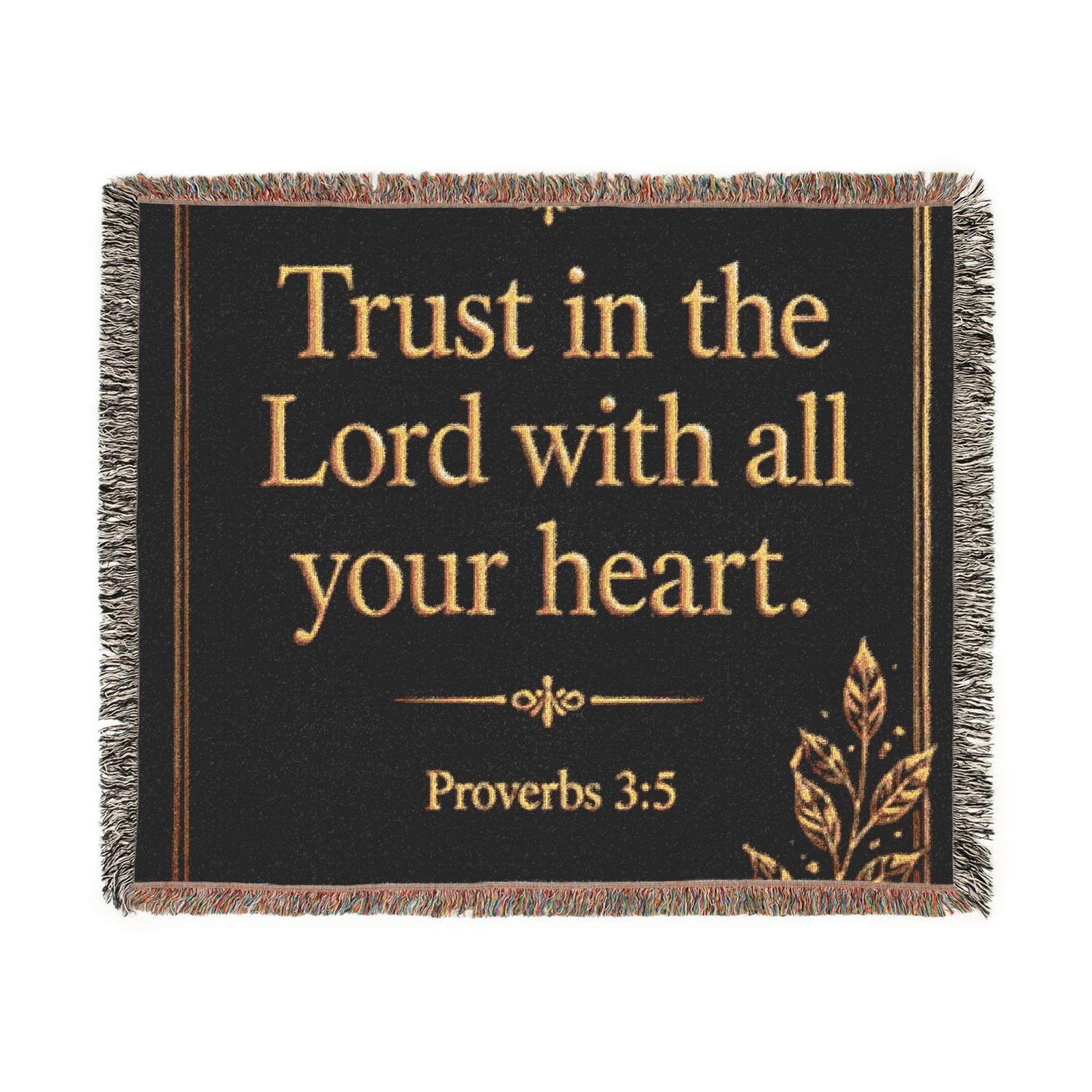 Trust in the Lord Woven Blanket - Image 6