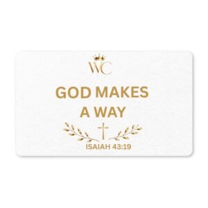 God Makes a Way Polyester Doormat