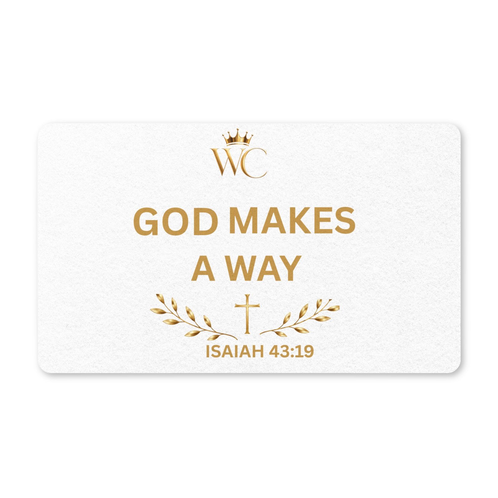 God Makes a Way Polyester Doormat