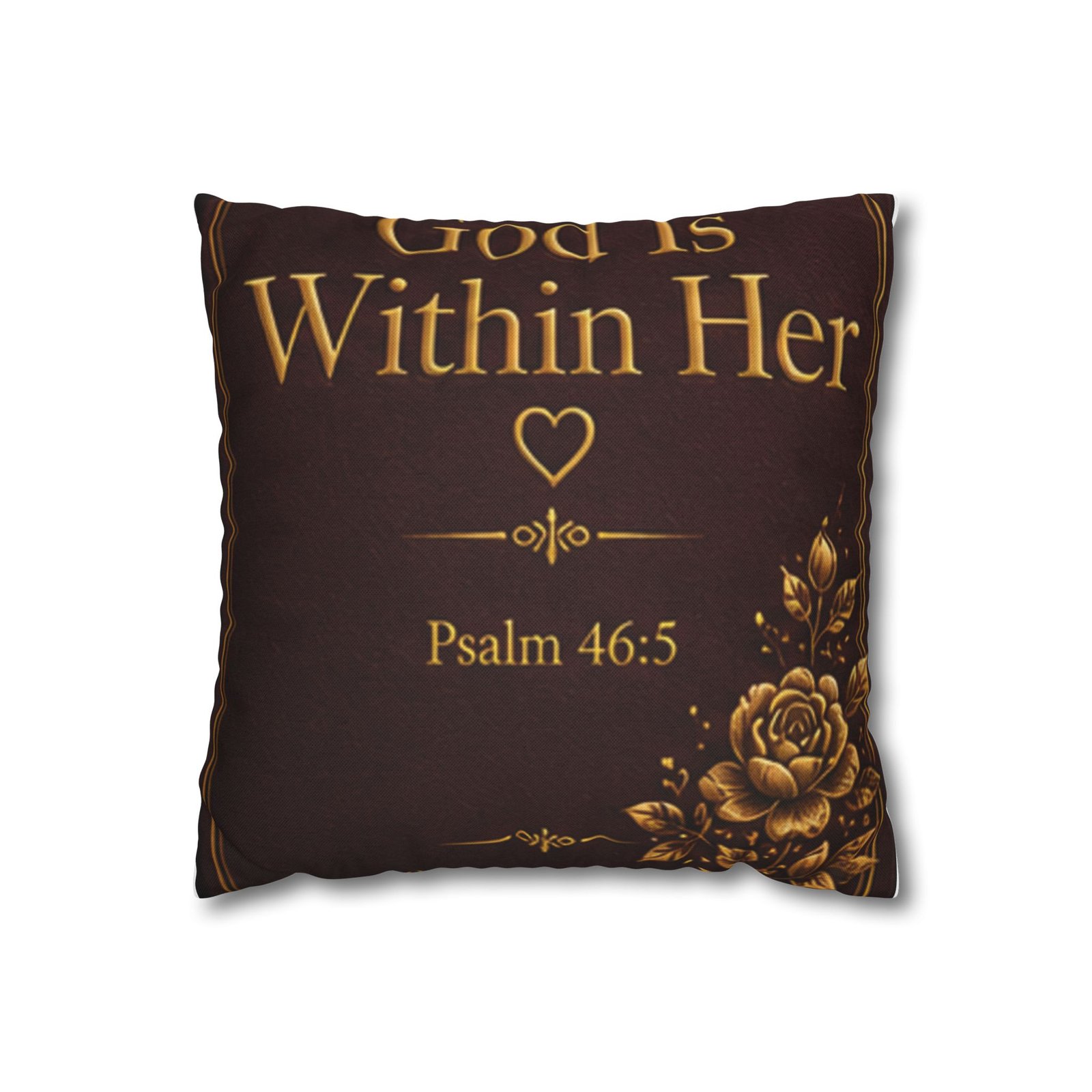 God Is Within Her Cushion