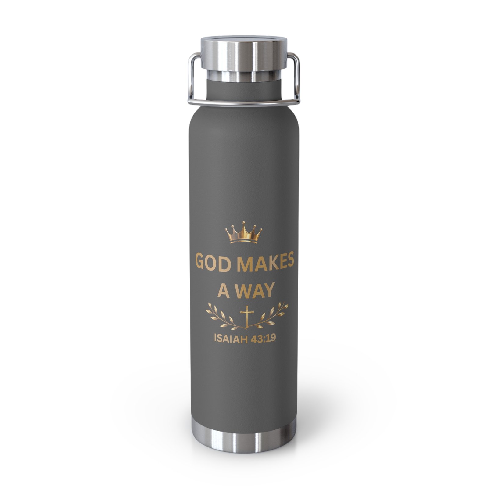 God Makes a Way Copper Vacuum Insulated Bottle, 22oz - Image 10