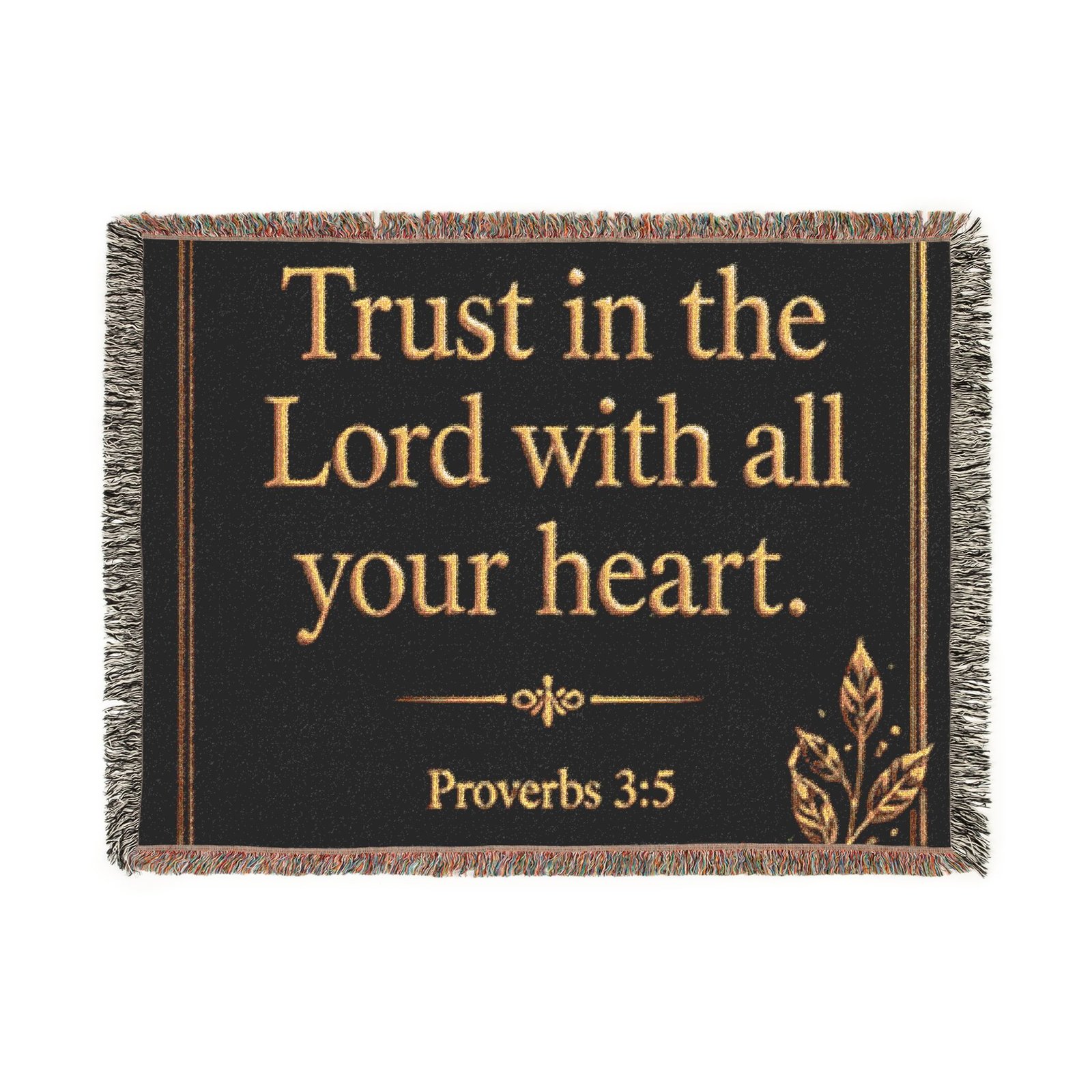 Trust in the Lord Woven Blanket - Image 11