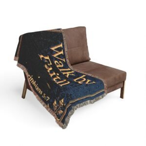 Walk by Faith Woven Throw Blanket