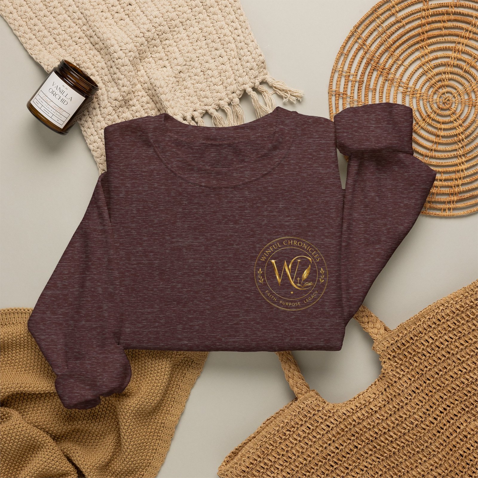 Winful Chronicles Signature Unisex Crewneck Sweatshirt - Image 8