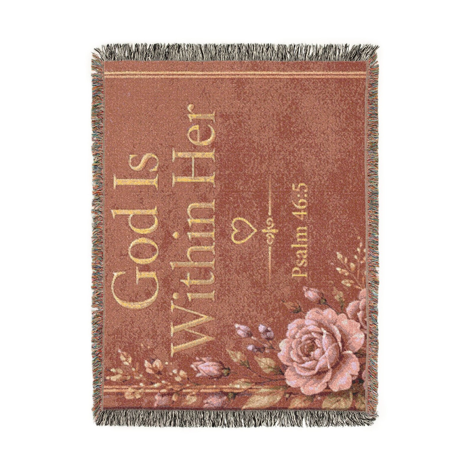 God Is Within Her Woven Blanket - Image 10
