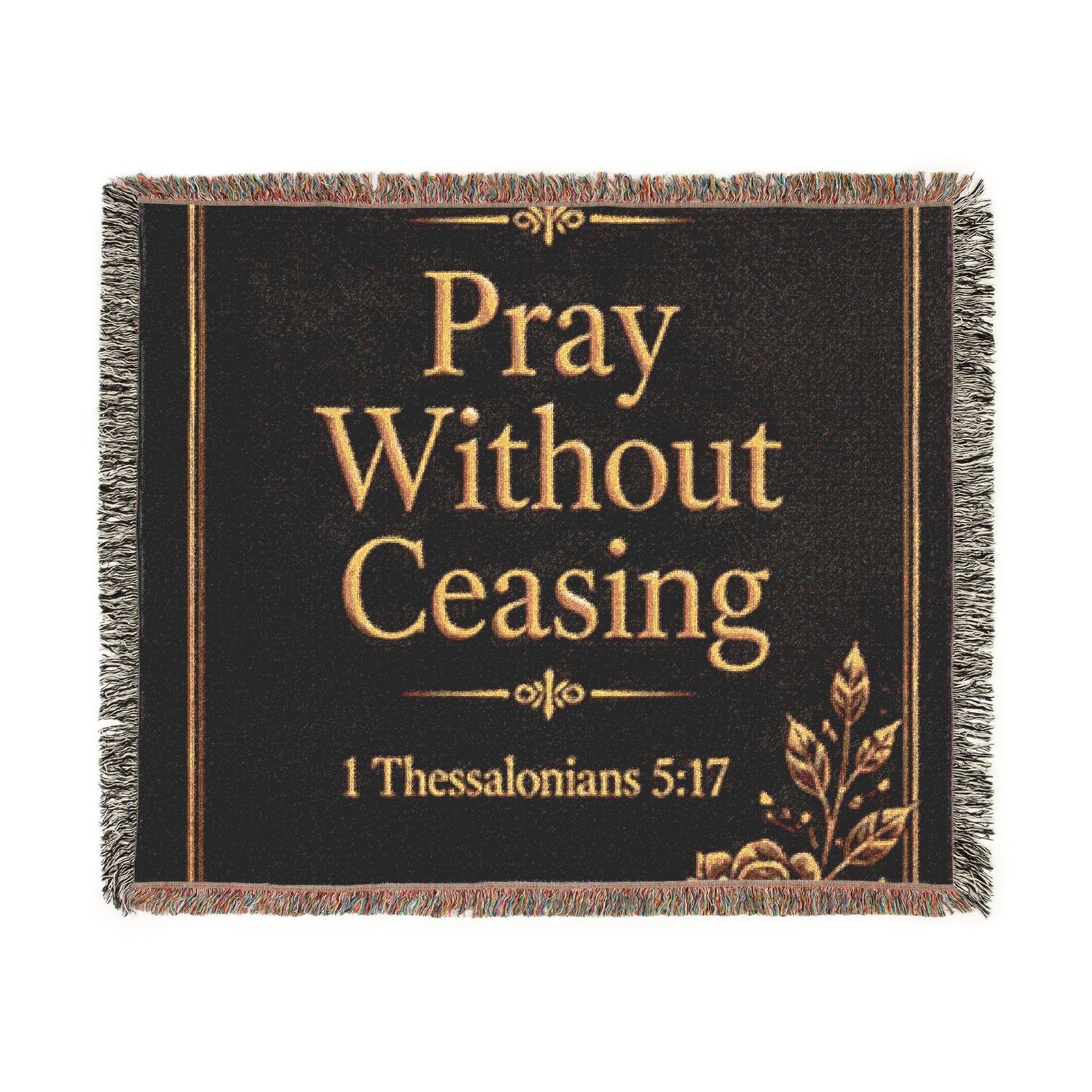 Pray Without Ceasing Woven Blanket - Image 6