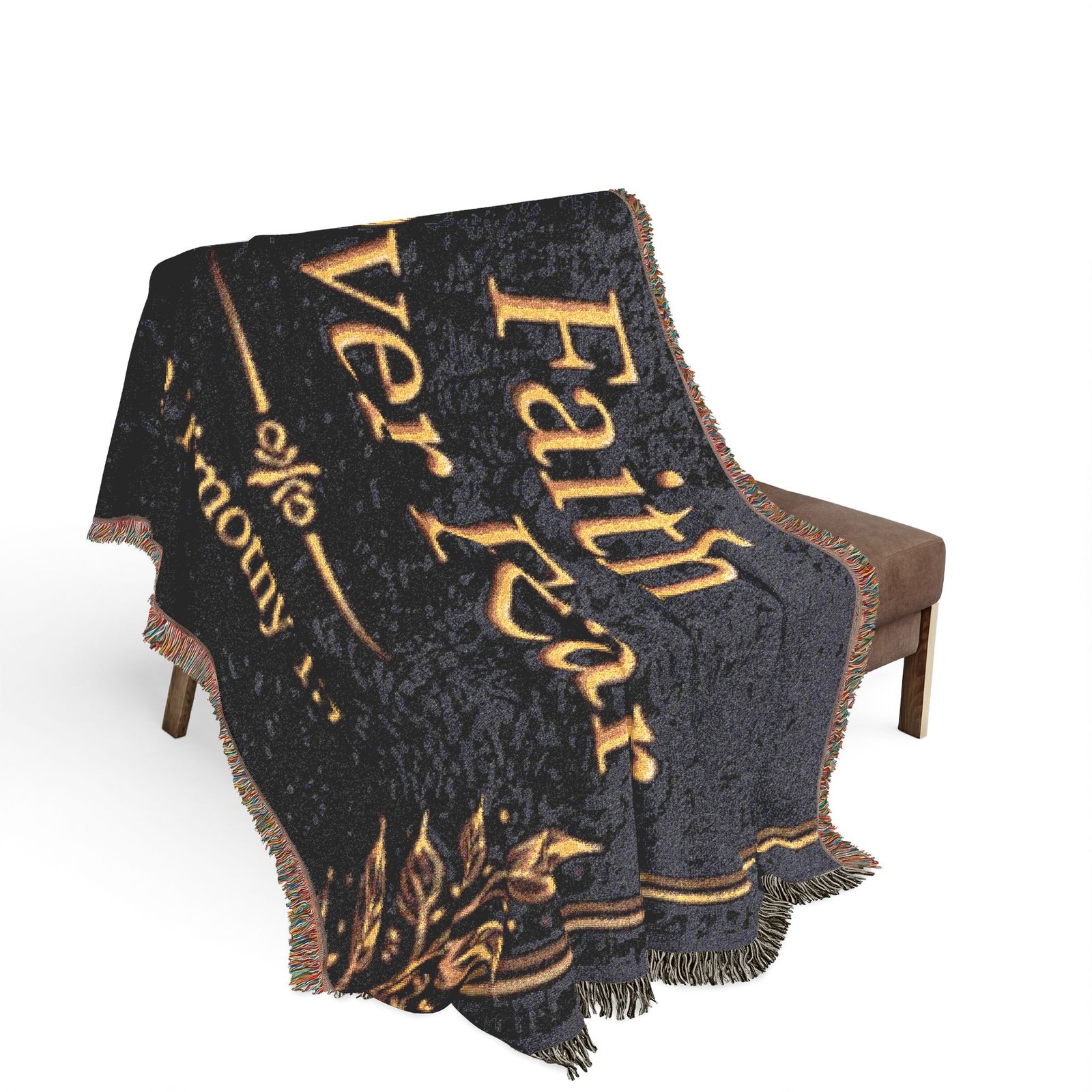 Faith Over Fear Woven Blanket - Image 9